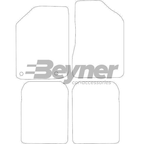 Beyner Pasklare stoffen matten MSN-1366137