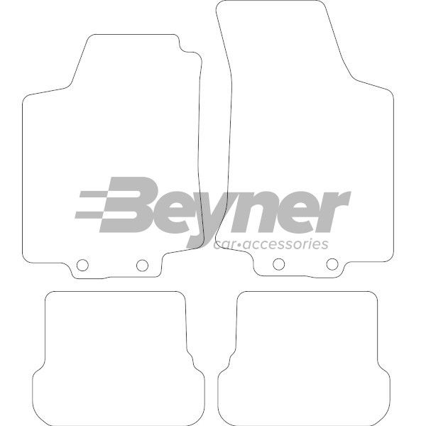 Beyner Pasklare stoffen matten MSN-1366139