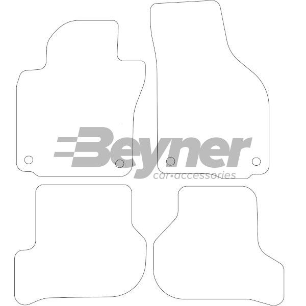 Beyner Pasklare stoffen matten MSN-1366190