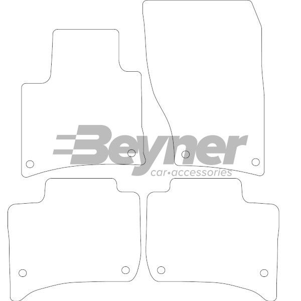 Beyner Pasklare stoffen matten MSN-1366204