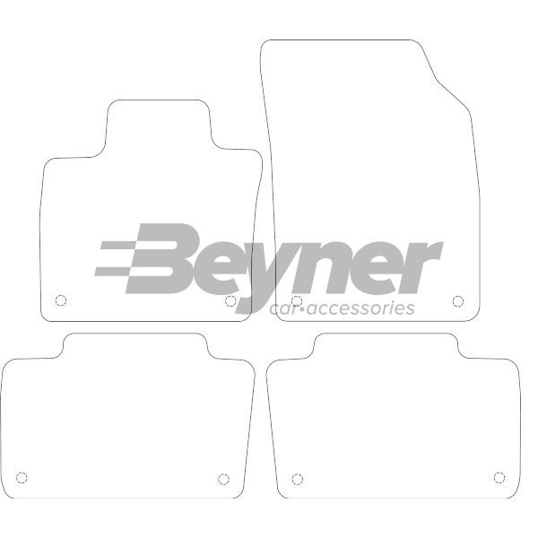 Beyner Pasklare stoffen matten MSN-1366511