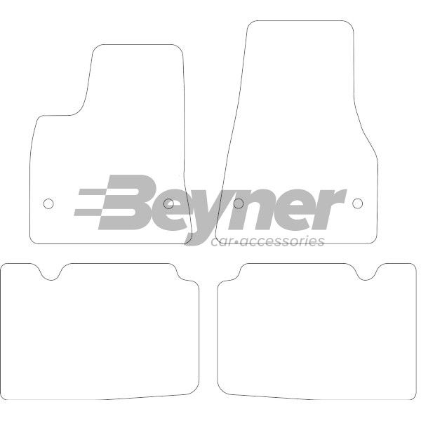 Beyner Pasklare stoffen matten MSN-1366711