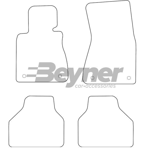 Beyner Pasklare stoffen matten MSN-1368013