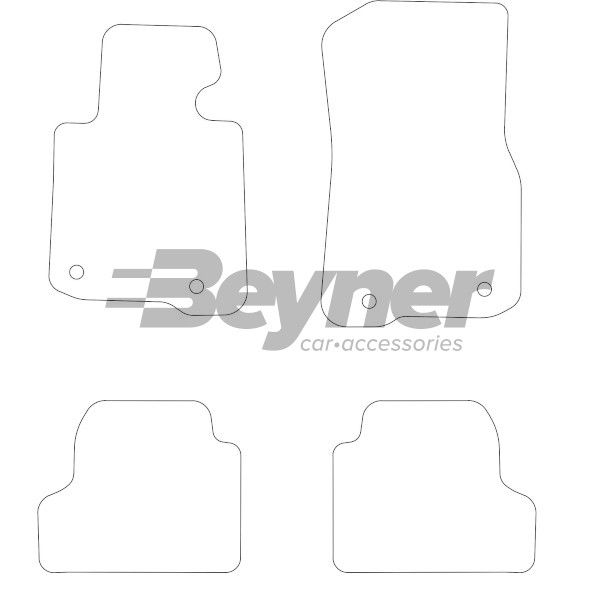 Beyner Pasklare stoffen matten MSN-1368019