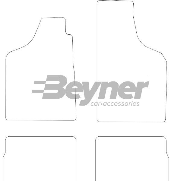 Beyner Pasklare stoffen matten MSV-1472062