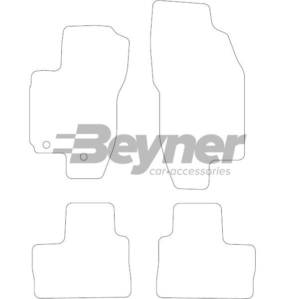 Beyner Pasklare stoffen matten MSV-1472074