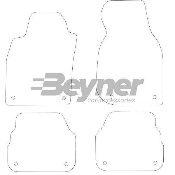 Beyner Pasklare stoffen matten MSV-1472170