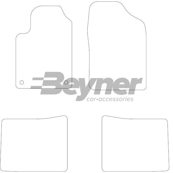 Beyner Pasklare stoffen matten MSV-1472506