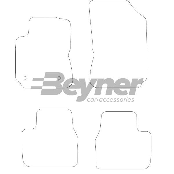 Beyner Pasklare stoffen matten MSV-1472519