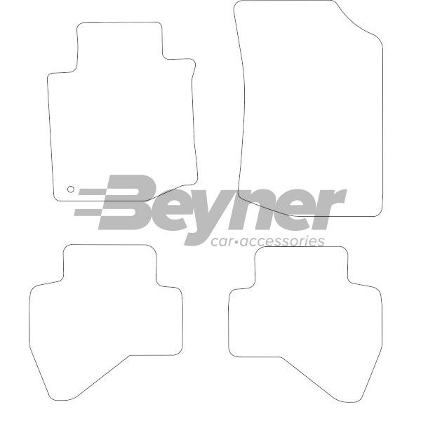 Beyner Pasklare stoffen matten MSV-1472520