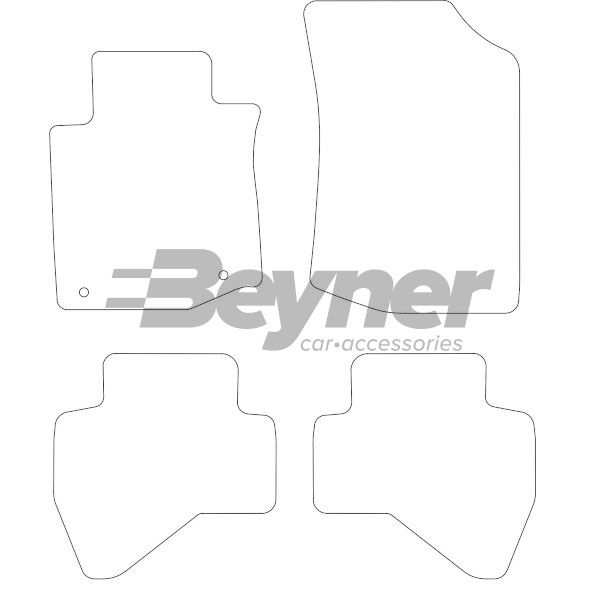 Beyner Pasklare stoffen matten MSV-1472521