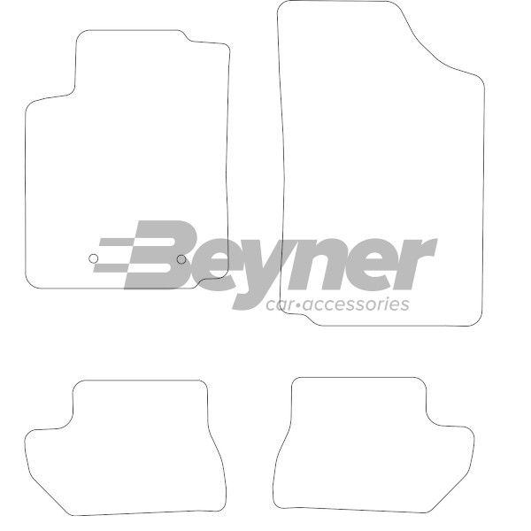 Beyner Pasklare stoffen matten MSV-1472526