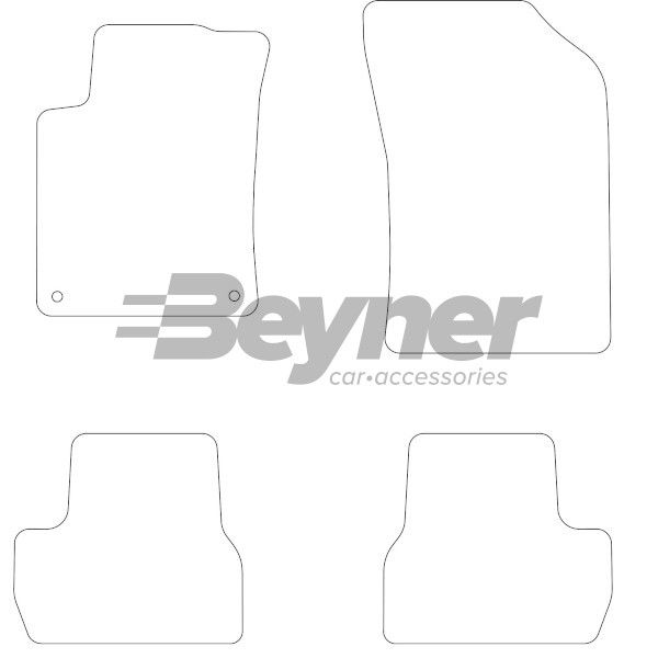 Beyner Pasklare stoffen matten MSV-1472527