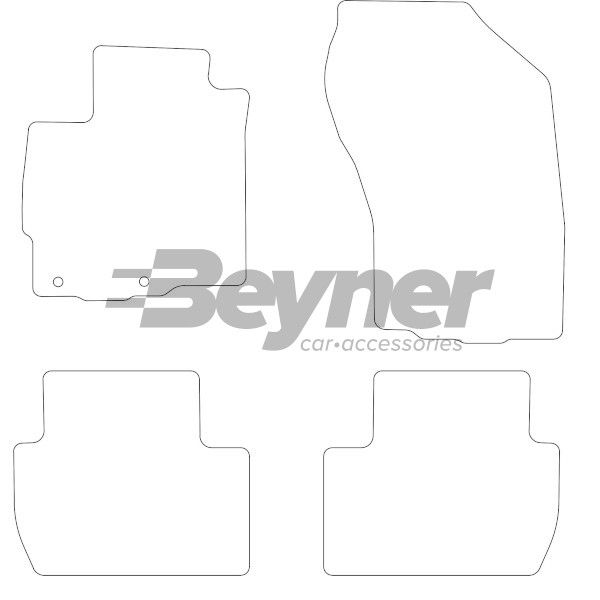Beyner Pasklare stoffen matten MSV-1472544