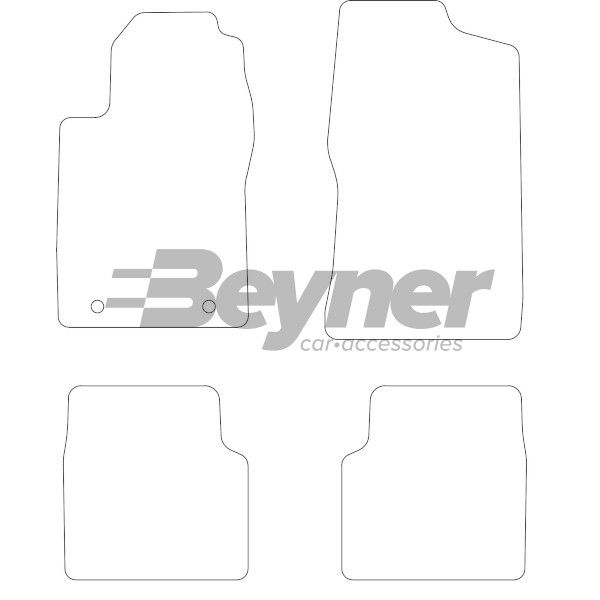 Beyner Pasklare stoffen matten MSV-1472564