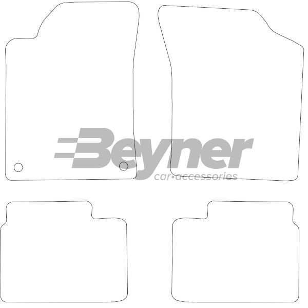 Beyner Pasklare stoffen matten MSV-1472760