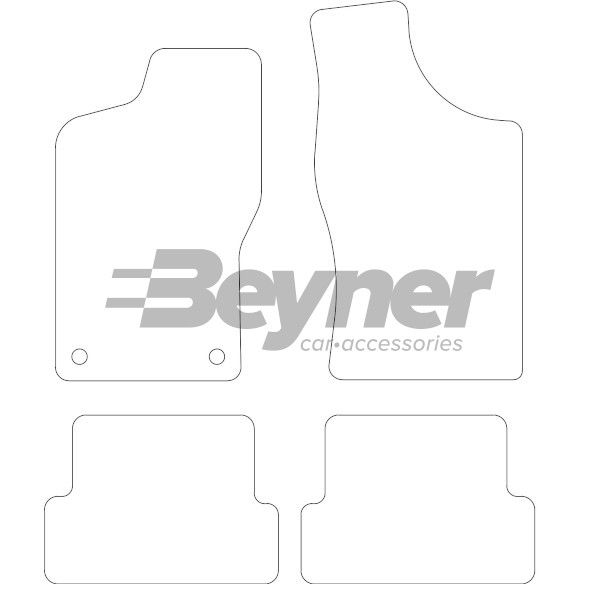 Beyner Pasklare stoffen matten MSV-1472898