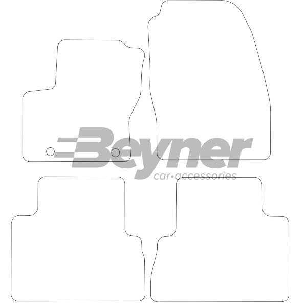 Beyner Pasklare stoffen matten MSV-1473089