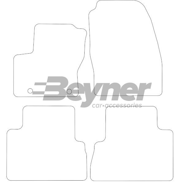 Beyner Pasklare stoffen matten MSV-1473090