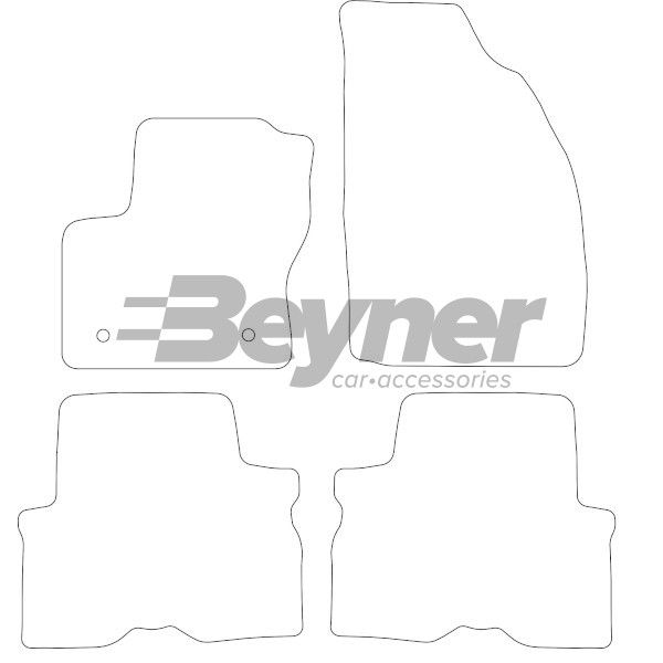 Beyner Pasklare stoffen matten MSV-1473093