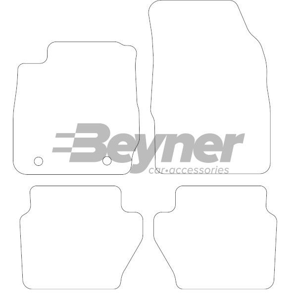 Beyner Pasklare stoffen matten MSV-1473110