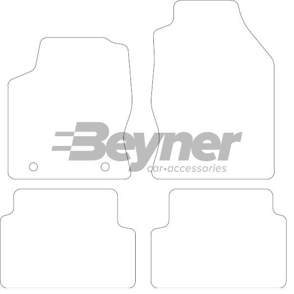 Beyner Pasklare stoffen matten MSV-1473112