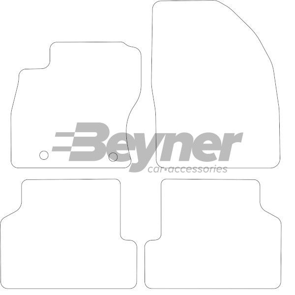 Beyner Pasklare stoffen matten MSV-1473116