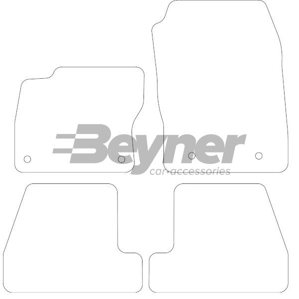 Beyner Pasklare stoffen matten MSV-1473117