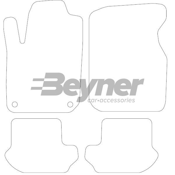 Beyner Pasklare stoffen matten MSV-1473130