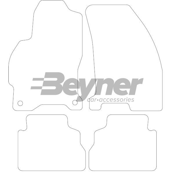 Beyner Pasklare stoffen matten MSV-1473134