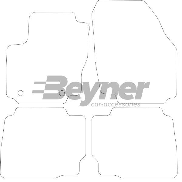 Beyner Pasklare stoffen matten MSV-1473138