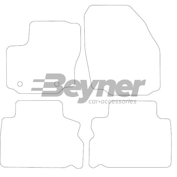 Beyner Pasklare stoffen matten MSV-1473140