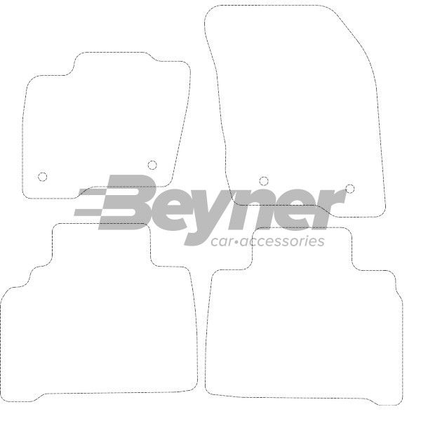 Beyner Pasklare stoffen matten MSV-1473182