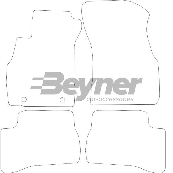 Beyner Pasklare stoffen matten MSV-1473288