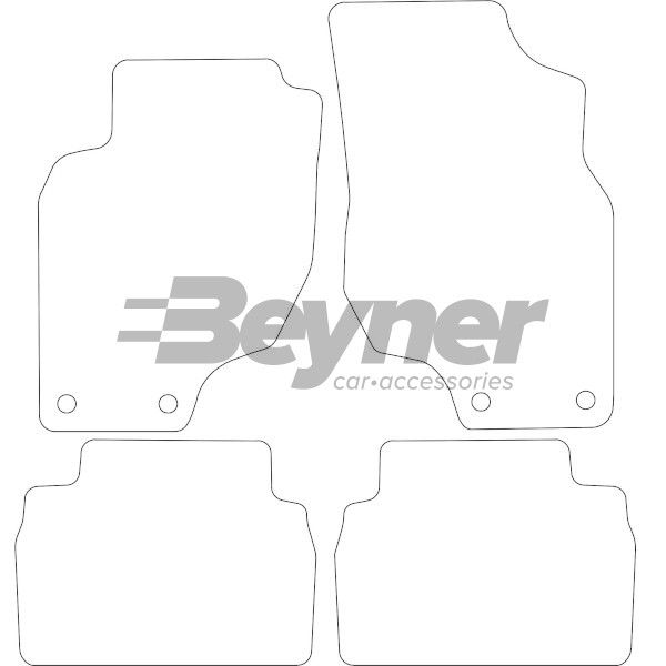 Beyner Pasklare stoffen matten MSV-1473296