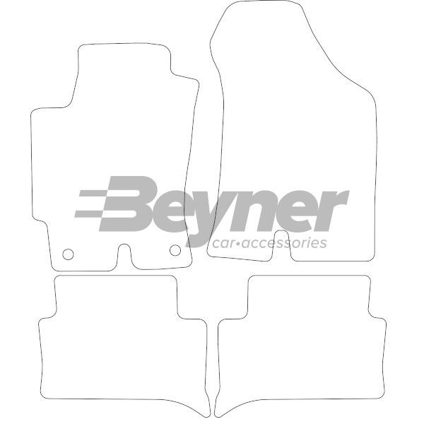 Beyner Pasklare stoffen matten MSV-1473298