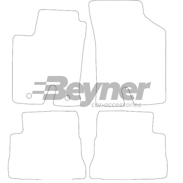 Beyner Pasklare stoffen matten MSV-1473304