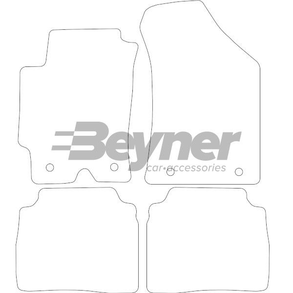 Beyner Pasklare stoffen matten MSV-1473306