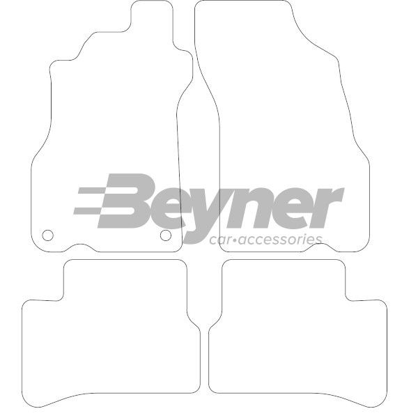 Beyner Pasklare stoffen matten MSV-1473308