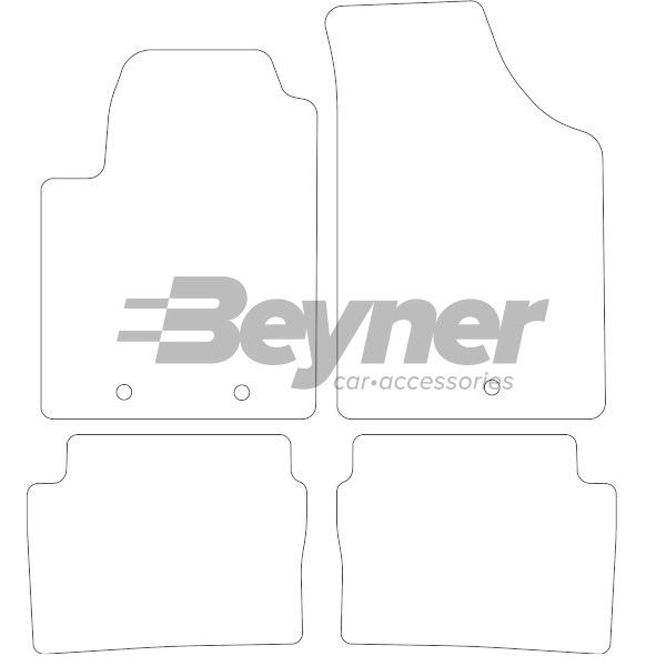 Beyner Pasklare stoffen matten MSV-1473314