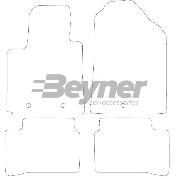 Beyner Pasklare stoffen matten MSV-1473317