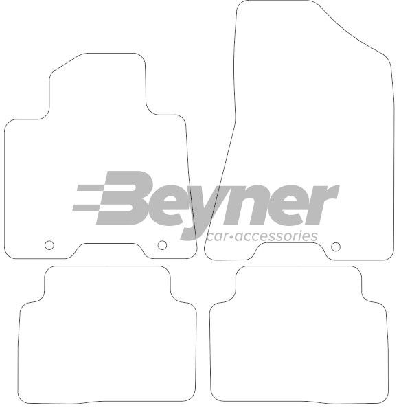 Beyner Pasklare stoffen matten MSV-1473323