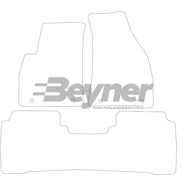 Beyner Pasklare stoffen matten MSV-1473326