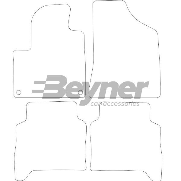 Beyner Pasklare stoffen matten MSV-1473329