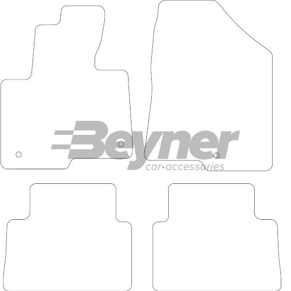 Beyner Pasklare stoffen matten MSV-1473332