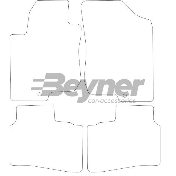 Beyner Pasklare stoffen matten MSV-1473344