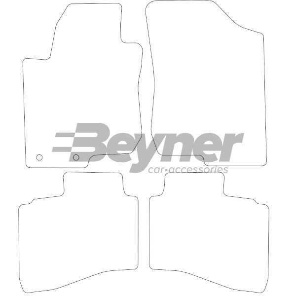 Beyner Pasklare stoffen matten MSV-1473346