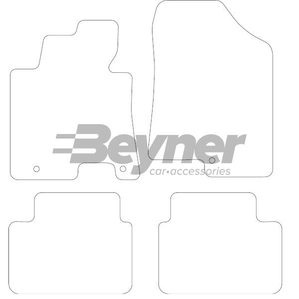 Beyner Pasklare stoffen matten MSV-1473350