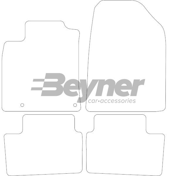 Beyner Pasklare stoffen matten MSV-1473351