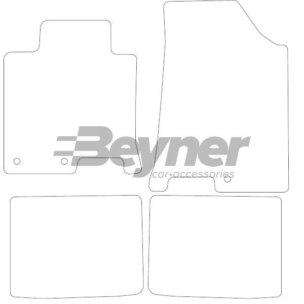 Beyner Pasklare stoffen matten MSV-1473352